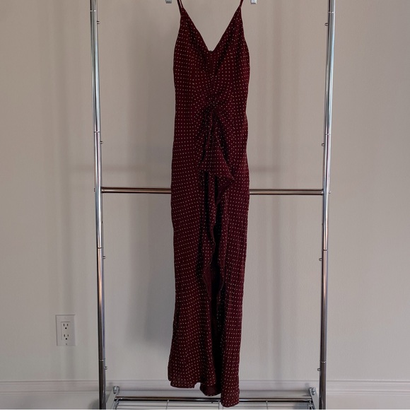 LUSH brown polka dot high low dress - Picture 4 of 7